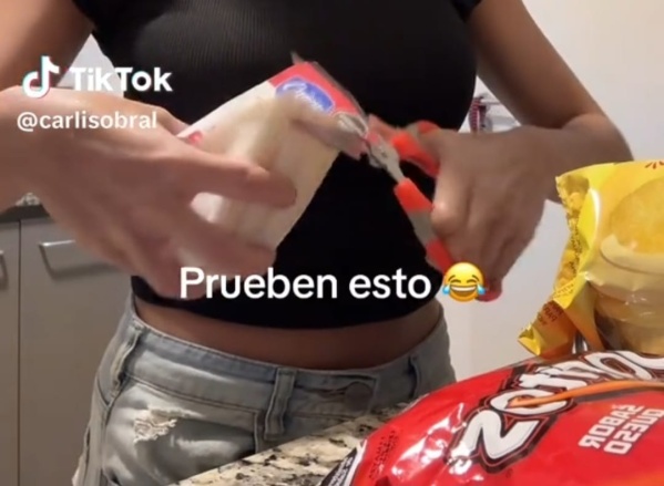 Terapia de triple miga: Una tik toker reveló qué le gusta comer cuando esta triste