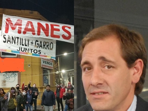 Garro está nerviosho: sabe que pierde contra Manes y le roba los carteles en La Plata