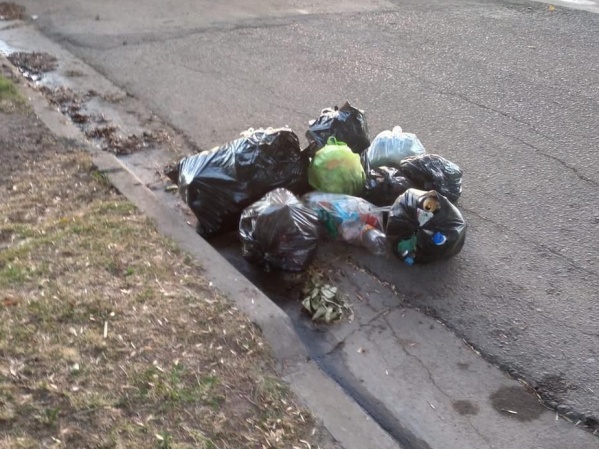 Vecinos en un barrio de La Plata se quejan por la acumulación de bolsas de residuos