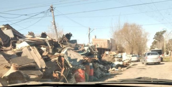 Basural a cielo abierto en San Carlos