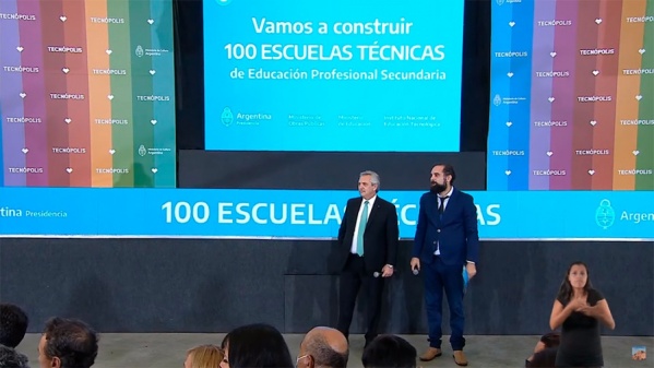 Alberto Fernández anunció la construcción de 100 nuevas escuelas técnicas en todo el país