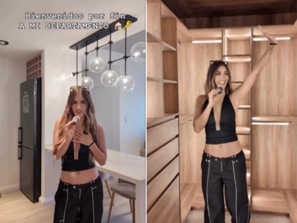 Julieta Poggio dio un paseo por su nueva casa y causó revuelo en las redes sociales