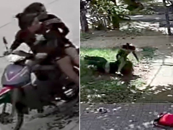 Motochorras le dieron una brutal golpiza a una joven en La Plata