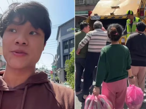 Un joven se volvió viral al mostrar el sorprendente método de recolección de basura que se usa en China