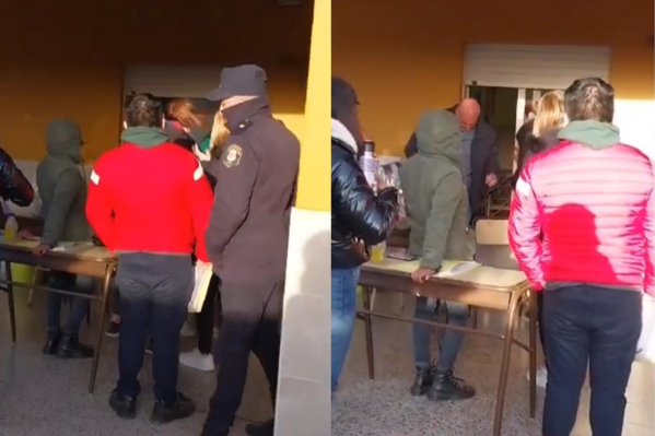 Un cuarto oscuro y seguro: el insólito momento que vivió una persona que fue a votar en Berisso
