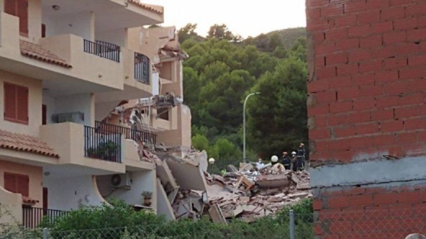 Derrumbe en España: hay personas atrapadas