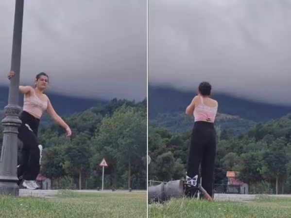 Estaba grabando un video para las redes, pero todo terminó mal y se reacción se volvió mega viral