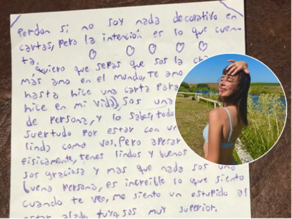 Compartió la carta de amor que le hizo su hermanito a la novia y se hizo viral: "No puedo leerla sin llorar de la risa"