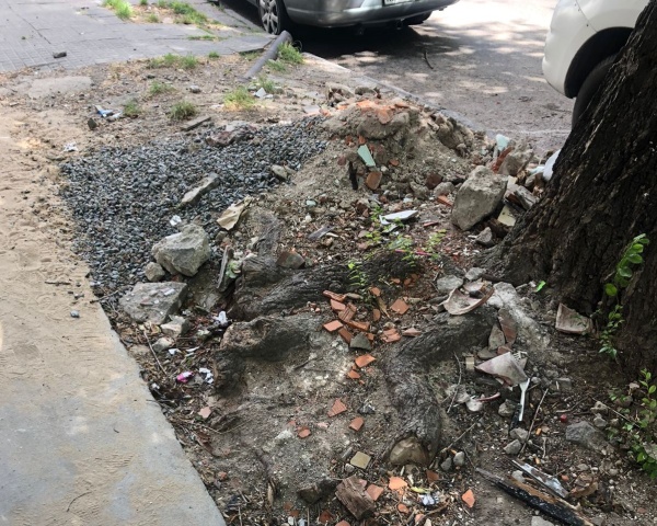 Vecinos de 5 y 44 piden que se realice limpieza en la vereda