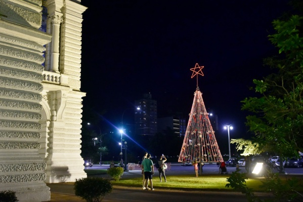 Papá Noel recibirá cartas en el árbol de Navidad ubicado en la puerta de la Municipalidad de La Plata