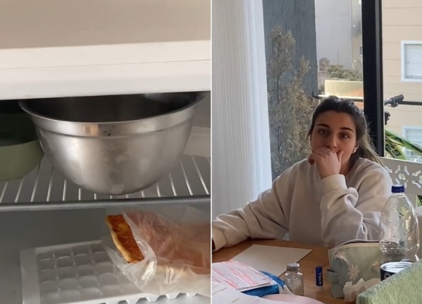 Abrió el freezer "vacío" de su hermana, encontró algo insólito y se volvió viral: "¿Alguien más hace esto?"