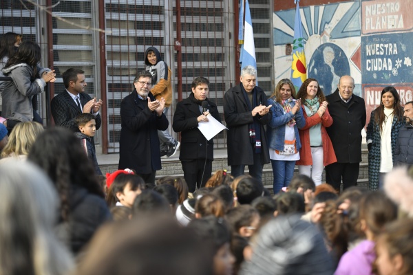 Kicillof inauguró nuevas aulas en el marco del programa "Escuelas a la Obra"