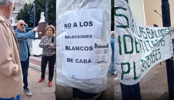 Un grupo de vecinos reclaman en 7 y 54 por el cambio de baldosas en La Plata
