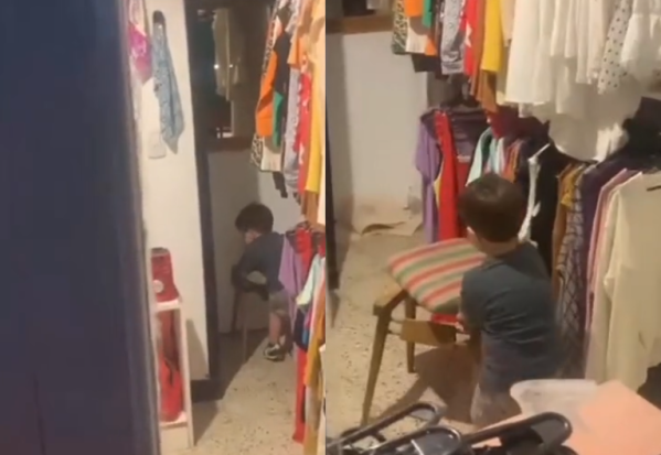 Un nene se quedó encerrado en un local y las indicaciones de su familia se hicieron virales: “Trae la banquetita”