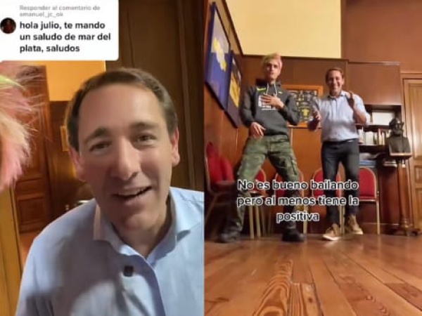 Garro tiró unos pasos y se divirtió con Michello, el Tiktoker más famoso de Argentina