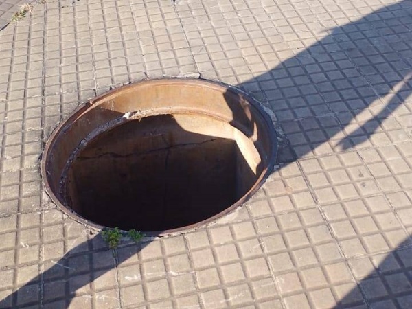 Preocupación en La Plata por una cámara subterránea sin tapa en 29 y 47