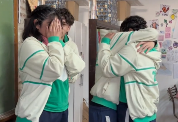 “Una devolución de lo que haces por el curso”: un grupo de jóvenes le hizo un emocionante regalo "a la mejor compañera"