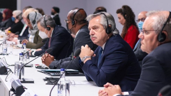 Alberto Fernández pidió "financiamiento sostenible" en la Cumbre de Cambio Climático