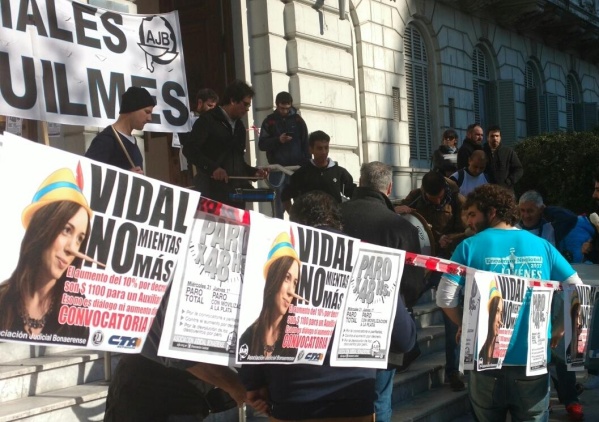 Judiciales movilizarán a La Plata y temen que Vidal congele los salarios en el último trimestre