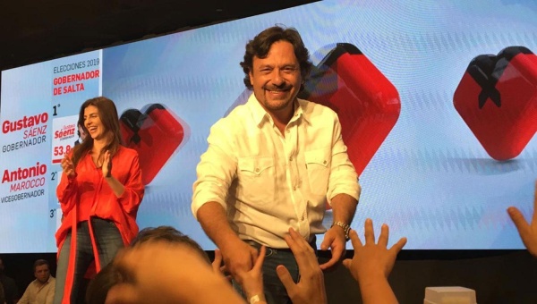 Gustavo Sáenz obtuvo el 53,85% de los votos y se convirtió en el nuevo gobernador de Salta