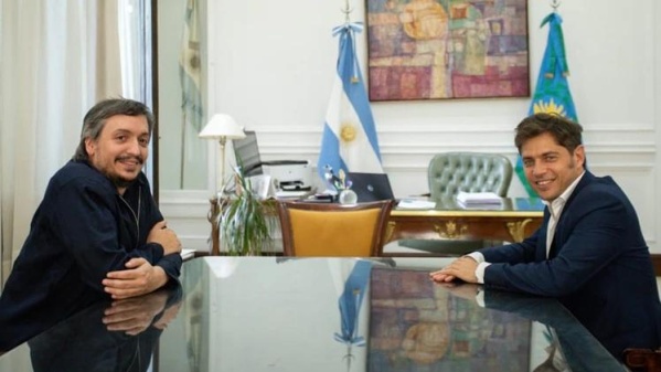 Axel Kicillof se reunió con Máximo Kirchner 