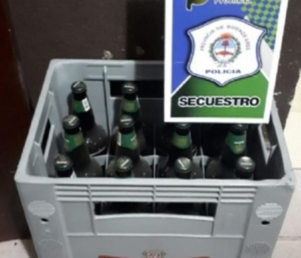 Un ladrón capitalista: le robó los cajones de cerveza a un vecino y los quería vender en un kiosco