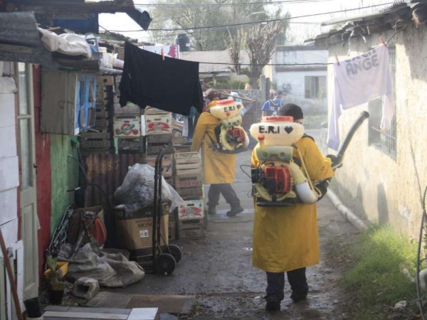 Desinfectaron el Mercado Regional La Plata y el barrio &quot;El Churrasco&quot; por casos de Coronavirus