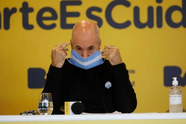 Horacio Rodríguez Larreta dio negativo de Coronavirus pero se haría un segundo test