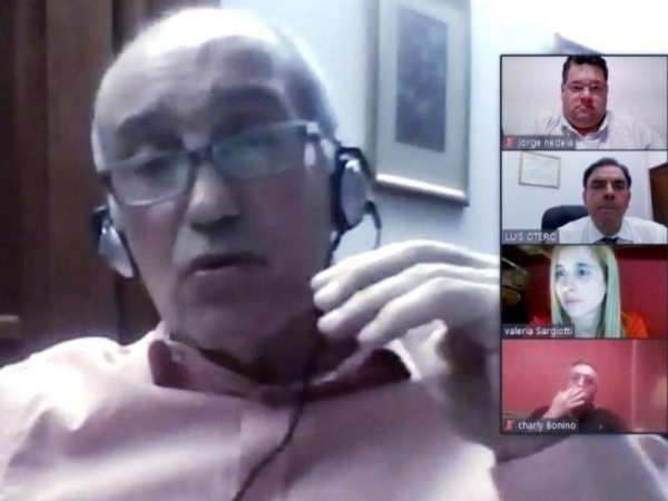 Jorge Nedela participó de una reunión virtual junto a Maximiliano Abad y Daniel Salvador