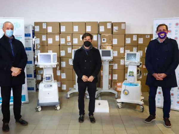 La Plata sumó respiradores e insumos médicos para reforzar el sistema de salud local