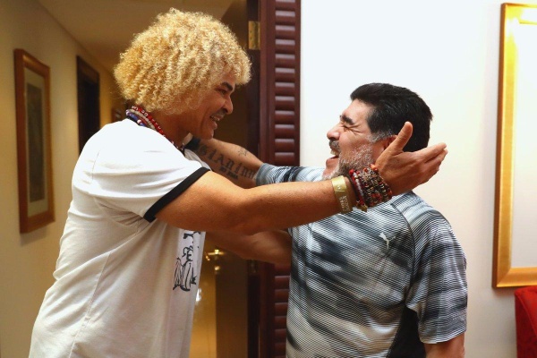 Valderrama quiere conocer El Bosque y habló de su relación con Maradona