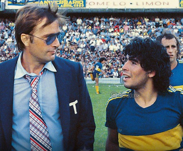 Maradona conmovido por la muerte de Silvio Marzolini