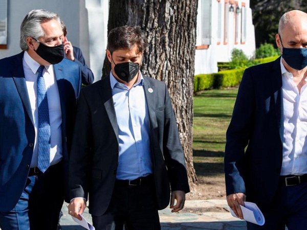 Alberto Fernández se reúne con Kicillof y Larreta: podría endurecerse el aislamiento en el interior de la Provincia