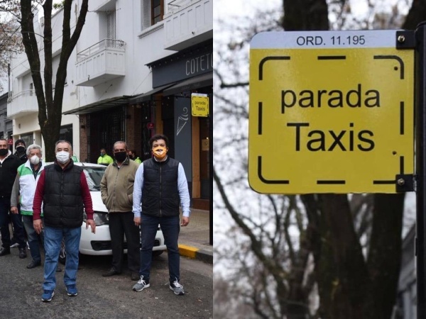 La Municipalidad de La Plata inauguró un cartelito de Parada de Taxis: un funcionario se mostró orgulloso