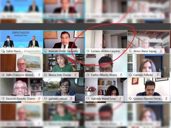 Un legislador se cambió en pleno discurso de Guzmán y Rial lo atendió en las redes