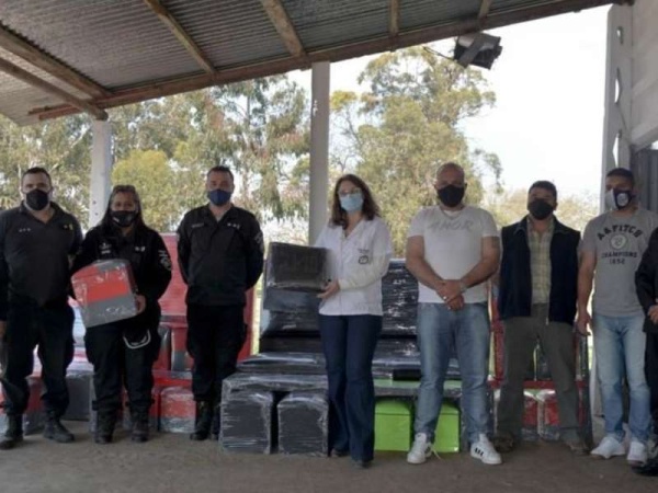 Desde la cárcel de Olmos elaboraron pufs para niños del Hospital San Lucas