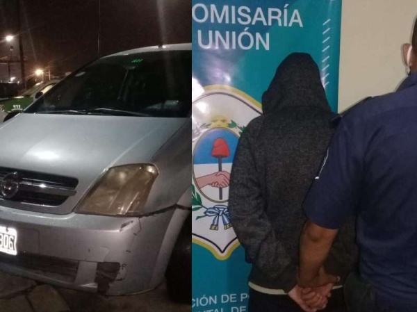 Persecución de película en La Plata: un remisero que conducía un auto robado detenido