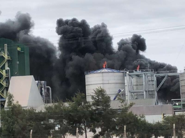 Córdoba: incendio en la fábrica de bioetanol más grande de Argentina