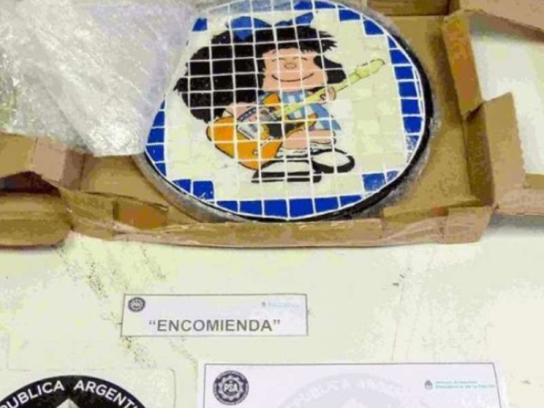 Detienen a una banda narco que traficaba droga en artesanías con la imagen de Mafalda
