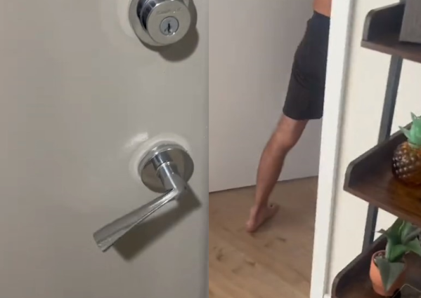 Un joven no podía entrar a su casa porque su amigo había cerrado con llave y se hizo viral: “Se lo tomó muy bien por suerte”