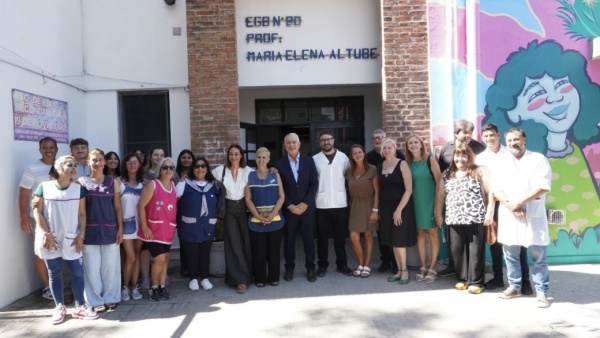 Escuelas en Obra en La Plata: Alak y Lambertini recorrieron obras de la Municipalidad y la Provincia