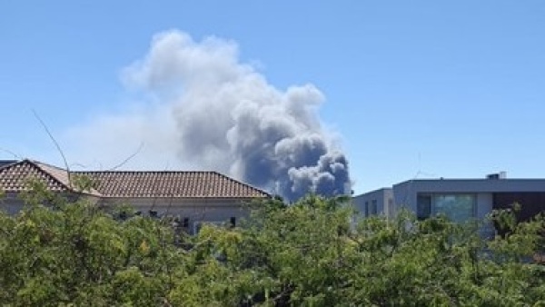 Se incendi&oacute; un galp&oacute;n de log&iacute;stica de Andreani