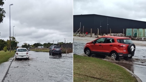 Quejas por el agua acumulada en la avenida 72 tras la lluvia del s&aacute;bado