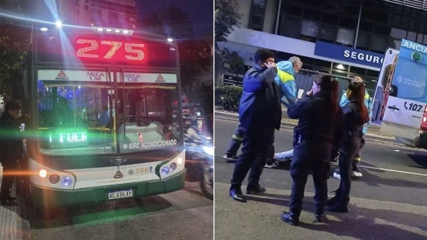 Choque y fuga en 7 y 48: un automovilista le aplast&oacute; el pie a un colectivero tras discutir
