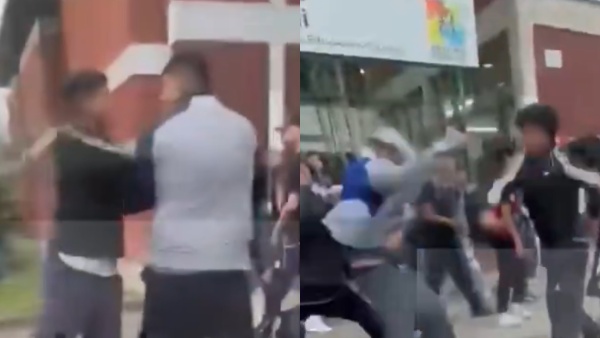 Batalla campal entre estudiantes en la T&eacute;cnica 8 de La Plata: trompadas, gritos y una amenaza de tiroteo en el ba&ntilde;o