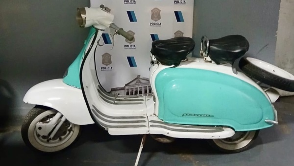 Recuperaron en La Plata una Siambretta robada que se vend&iacute;a por internet