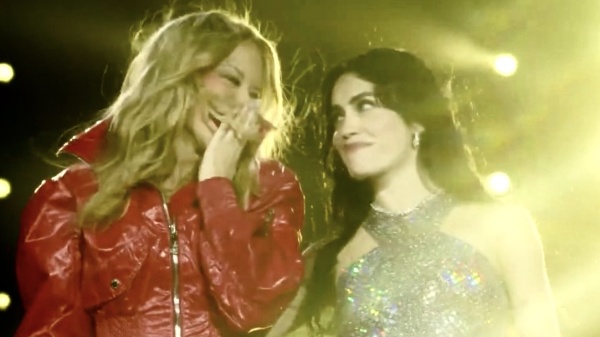 Lali sorprendi&oacute; con Kylie Minogue en River y el Monumental explot&oacute;: un d&uacute;o so&ntilde;ado que nadie esperaba