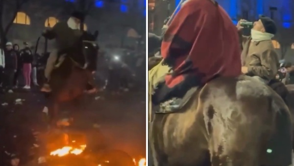 Indignaci&oacute;n en La Plata: denunciaron al hombre que oblig&oacute; a un caballo a pisar una moto incendiada