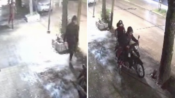Iban con una ganz&uacute;a para robar en un barrio de La Plata, los vieron por las c&aacute;maras, son&oacute; la alarma vecinal y escaparon