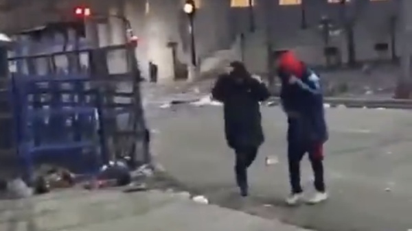 Tres detenidos y disturbios durante los festejos por la Selecci&oacute;n en el centro de La Plata